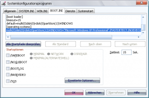 Windows XP-Boot
